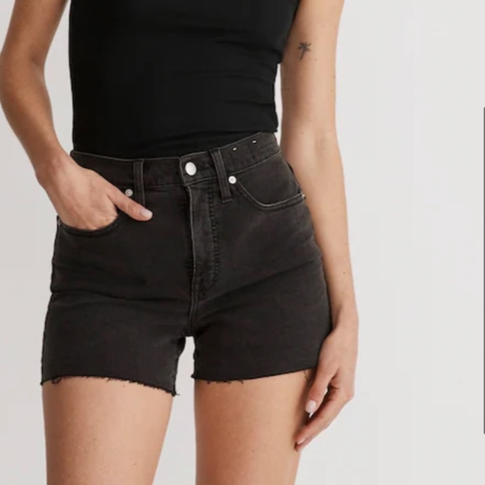 Madewell High-Rise Denim Shorts, back lunar wash, sz 27, EUC